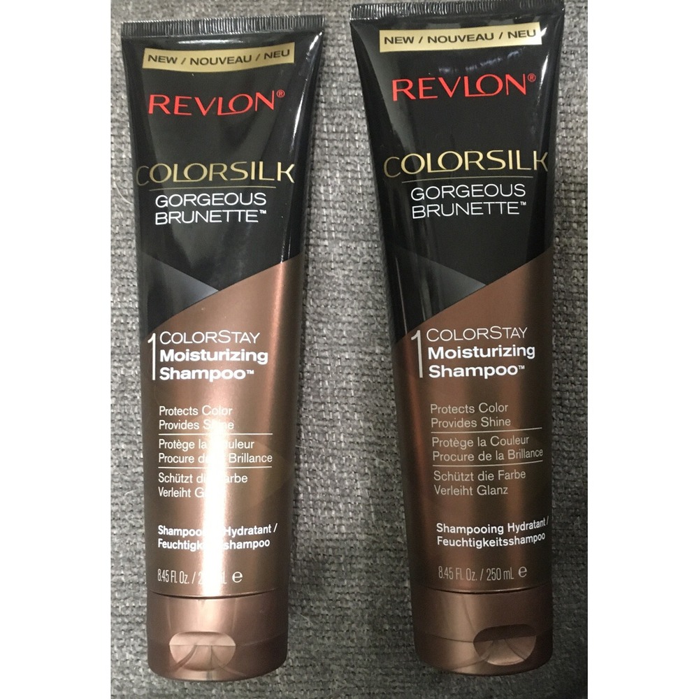2 Revlon Colorsilk  Gorgeous Brunette Shampoo 8.45oz